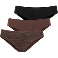 LASCANA Jazz-Pants Slips "aus hochwertiger Modal-Qualität", Damen, Gr. 48/50, braun (braun, schwarz), Obermaterial: 94% Modal (TENCELTM), 6% Elasthan, unifarben, körpernah, Unterhosen Jazz-Pants Slips