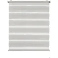 Schöner Wohnen Doppelrollo "Tilda", transparent, Sichtschutz, mit Bohren/ohne Bohren, freihängend, geklemmt, silberne oder weiße Rollo-Technik
