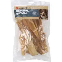 Flamingo Natur Snack Büffelkopfhaut - Sparpaket: 2 x 400 g (25 cm)