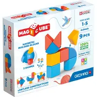 Geomag MagiCube Shapes Recycled Animals, 1 Jahr(e), 9 Stück(e), Kunststoff