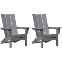 vidaXL Gartenstuhl 2 stk. Hellgrau Polyethylen