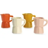 Balvi Espressotassen-Set Moka 4 Stück aus Keramik je 60 ml