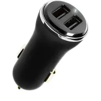 Big Buy Cooking dual (2 usb-a) supertouch Ladegerät mit usb-c Kabel schwarz (schwarz)