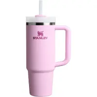 Stanley Quencher H2.O FlowState Tumbler Edelstahlbecher mit Strohhalm medium Cherry Blossom 1 St.