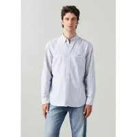 Levi's für Herren. A7210-0023 Echtes blaues Button-Down-Hemd (XS), Lässig, Baumwolle, Langarm