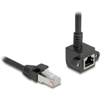 DeLOCK 81097, 1 m, Cat6, F/UTP (FTP), RJ-45, RJ-45, Schwarz