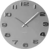 Karlsson Wanduhr Vintage Grau Ø35cm Rund Glas Modern
