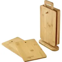 Westmark Frühstücksbrett, (Set, 7 St., 6 Brettchen, 1 Halter), praktischer Aufsteller mit 6 Brettchen