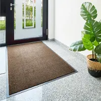 Otto Home Fußmatte "Emil", braun, B:90cm H:6mm L:150cm, Polyamid, Teppiche, Fußmatte, Schmutzfangmatte für den Innenbereich, unifarben