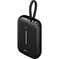 Goobay Powerbank 10.000 mAh mit integriertem USB-C-Kabel