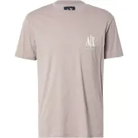 Armani Exchange für Herren. XM000365AF12308U6107 T-Shirt mit regulärem Schnitt aus beigem Baumwolljersey (S), Lässig, Baumwolle, Kurzarm