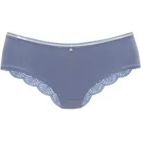 s.Oliver Panty "Pauline", Damen, Gr. 32/34, Spitze, blau (jeansblau), Spitze, Obermaterial: 81% Polyamid, 19% Elasthan, Unterhosen Panty, aus feiner Spitze und weichem Microtouch-Material
