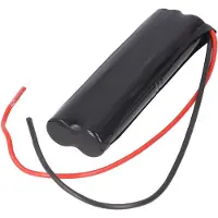AccuCell Notleuchtenakku NiMH 4,8V 1500mAh L2x2 Mignon AA mit 200mm Kabel