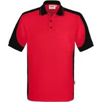 Hakro Poloshirt Contrast #539 Gr. XL rot/schwarz
