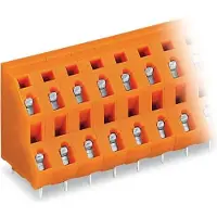 Wago 736-603 Doppelstock-Klemmenleiste für Leiterplatten 0,08-2,5 qmm orange
