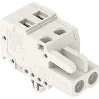 Wago 721-108/008-000/037-000 1-Leiter-Federleiste,CAGE CLAMP,2,5 mm2,lichtgrau 721108008000037000 - 50 Stück