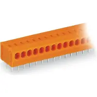 Wago 235-110/330-000 1-Leiter-Klemmenleiste für Leiterplatten 0,5-1,5 qmm orange