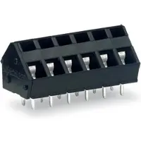 Wago 236-406/334-604/997-406 THR-Leiterplattenklemme 2,5qmm RM 5 mm 6-polig schw