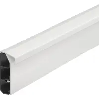 Obo Bettermann OBO 6132222 Sockelleistenkanal SL-T Set 20x70 Tepp. 9010 Polyvinylchlorid reinweiß RAL 9010 SLT 2070 rws - 2 Meter