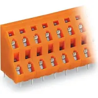Wago 736-665 Doppelstock-Leiterplattenklemme,2,5 mm2,Rastermaß 7,62 mm,orange 736665 - 14 Stück