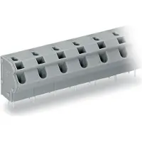 Wago 254-652 1-Leiter-Klemmenleiste für Leiterplatten 0,5-2,5 qmm grau