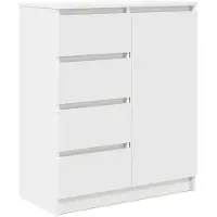 vidaXL Sideboard mit Schubladen Weiß 71x35x84 cm Holzwerkstoff