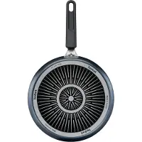 Tefal Crêpepfanne "XL Force", schwarz, B:25,8cm H:2cm L:43cm Ø:25cm, Pfannen, Crêpepfanne, Antihaft, Thermo-Signal, tiefe Form, alle Herdarten außer Induktion