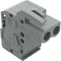 Wago 232-105/026-000 1-Leiter Federleiste, abgewinkelt,CAGE CLAMP,2,5 mm2,grau 232105026000 - 100 Stück