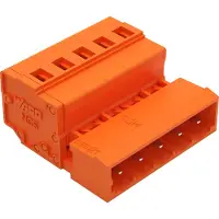 Wago 231-635 1-Leiter-Stiftleiste,CAGE CLAMP,2,5 mm2,orange 231635 - 50 Stück