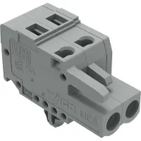 Wago 231-110/008-000 1-Leiter-Federleiste,CAGE CLAMP,2,5 mm2,grau 231110008000 - 50 Stück