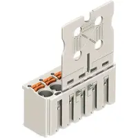 Wago 2092-1112/000-1000 1-Leiter-Federleiste,Drücker,Push-in CAGE CLAMP,lichtgrau 209211120001000 - 50 Stück