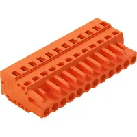 Wago 231-317/102-000 1-Leiter-Federleiste,CAGE CLAMP,2,5 mm2,orange 231317102000 - 25 Stück
