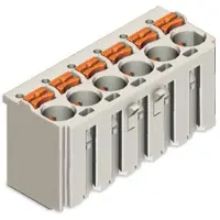 Wago 2092-1128/000-5000 1-Leiter-Federleiste,Drücker,Push-in CAGE CLAMP,lichtgrau 209211280005000 - 100 Stück