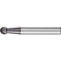 PFERD TOOLS Hartmetall Frässtift Kugel KUD Z3P universal mittel kreuzverzahnt HICOAT - 21112524