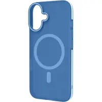 Celly Magsuit MagSafe kompatible Hülle iPhone 16 halbtransparent Blau