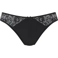 Nuance Slip , Damen, Gr. 52/54, schwarz, Microtouch, Obermaterial: 85% Polyamid, 15% Elasthan, Unterhosen Slip, aus weichem Microtouch-Material mit Spitzeneinsätzen, Basic