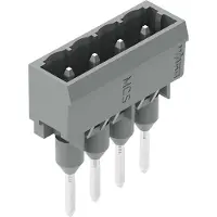 Wago 231-164/003-000 Stiftleiste für Reihenklemmen,Stifte 1,2 x 1,2 mm,gerade,grau 231164003000 - 200 Stück