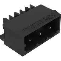 Wago 231-433/001-000/105-604 THR-Stiftleiste,Lötstift 1,0 x 1,0 mm,abgewinkelt,schwarz 231433001000105604 - 200 Stück