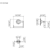 Dornbracht VAIA Papierrollenhalter ohne Deckel, 83500809-28, Farbe: Messing gebürstet