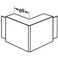Hager M54427030 Außeneck PVC zu LF 60x60mm steingrau