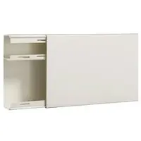 Hager LF6019109016 Leitungsführungskanal mit Trennwand PVC LF 60x190mm verkehrsweiß - 2 Meter