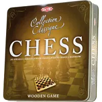 Tactic Collection Classique Chess, Einteiliges Brett, Schwarz, Weiß