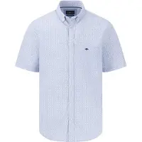 Fynch&Hatton Minimal Poplin Print Kurzarmhemd