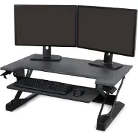 Ergotron Sitz-Steh-Schreibtisch WorkFit-TL, für 1 Monitor bis 30", höhenverstellbar, B 950 x T 640 mm, schwarz