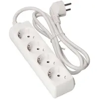 Big Buy Cooking Regleta Enchufes 4 Tomas sin Interruptor EDM 41034 Geerdet (3 m)