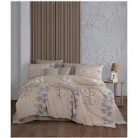L'essentiel Maison , Henna, Einzelbettbezug-Set (FR), Beige, 50 % BAUMWOLLE / 50 % POLYESTER, 140 x 200 cm