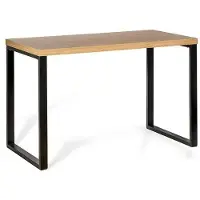 Big Buy Cooking Schreibtisch Unique TEO CTB-002 Schwarz Braun 120 x 75,5 x 60 cm