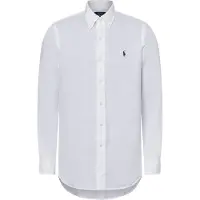 Ralph Lauren für Herren. 710966294003 Maßgeschneidertes Leinenhemd weiß (M), Lässig, Langarm