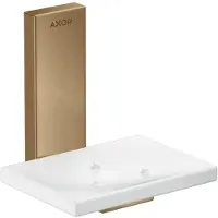 Hansgrohe AXOR UNIVERSAL Rectangular Seifenschale, Metall, Ablage Glas, 42605140, Farbe: Brushed Bronze