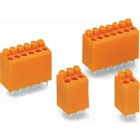 Wago 735-127 Leiterplattenklemme, Drücker, 1, 5 mm2, orange 735127 - 45 Stück